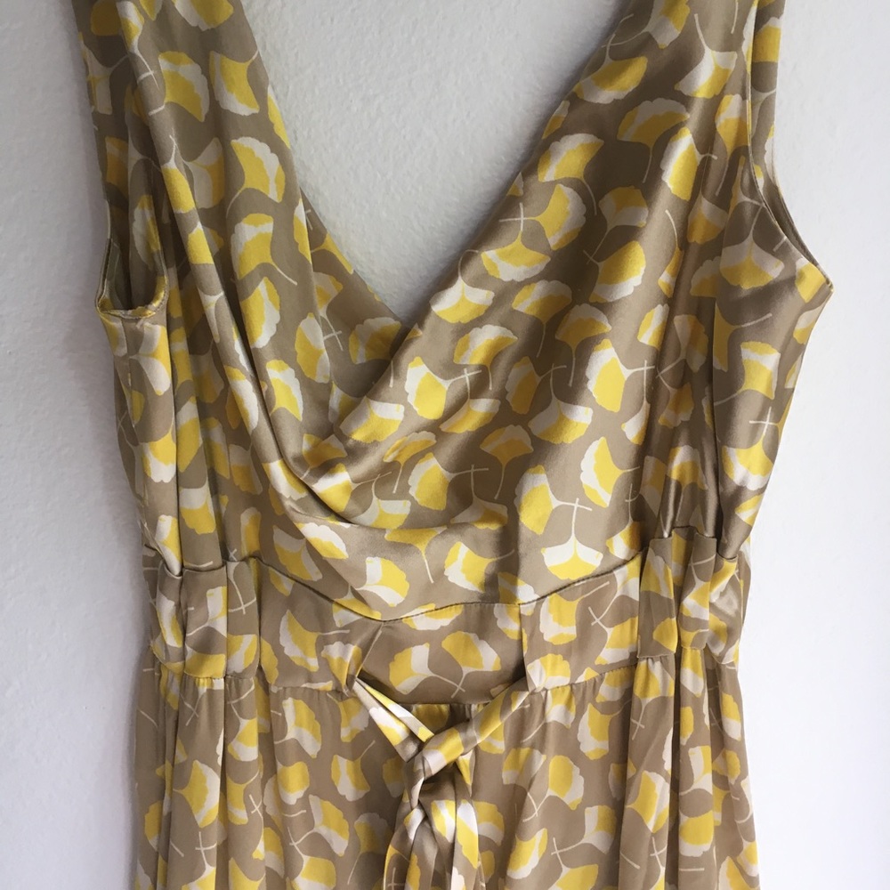 DVF drape front printed dress
